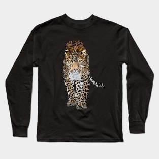 Walking Leopard Long Sleeve T-Shirt